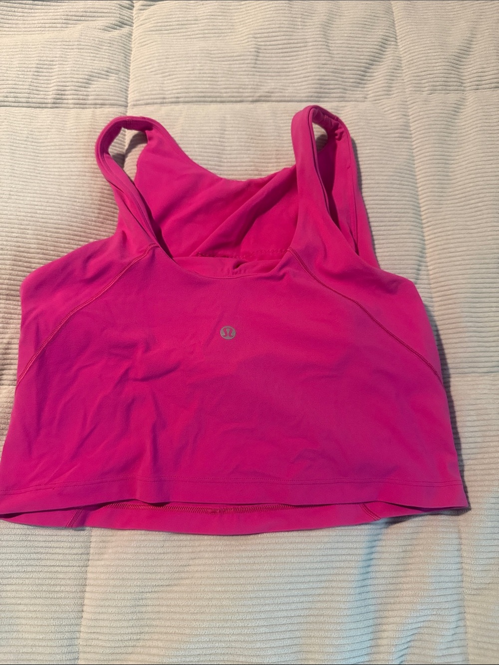 lululemon athletica Hot Pink Sports Crop Tank